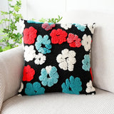 Roomtery Fluffy Flowers Retro Cushion Cover, view 6