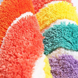 Roomtery Fluffy Rainbow Accent Rug, view 2