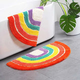 Roomtery Fluffy Rainbow Accent Rug, view 3