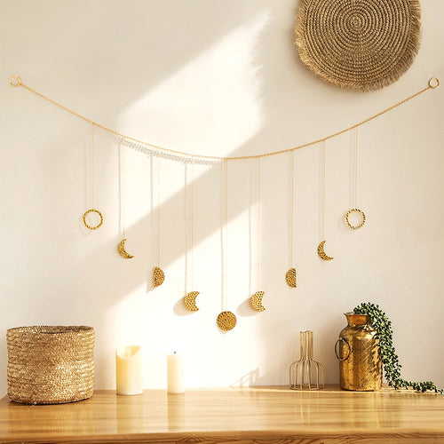 Roomtery Forged Gold Moon Phases Wall Decor
