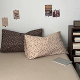 Roomtery French Aesthetic Vintage Brown Flowers Bedding Set, view 3
