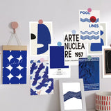 Roomtery French Blue Prints Wall Collage Postcards, view 4
