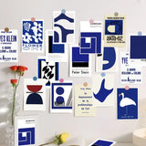 Roomtery French Blue Prints Wall Collage Postcards, view 5