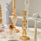 Roomtery French Vintage Glass Candle Holder, view 2