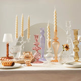 Roomtery French Vintage Glass Candle Holder, view 6
