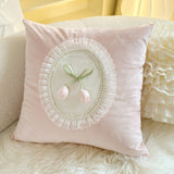 Roomtery French Vintage Tulip & Ruffle Pillow Cover, view 4