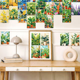 Roomtery Fresh Green Flowers Wall Collage Cards Kit, view 2