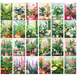 Roomtery Fresh Green Flowers Wall Collage Cards Kit, view 3