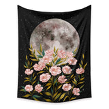 Roomtery Full Moon Flowers Tapestry, view 2
