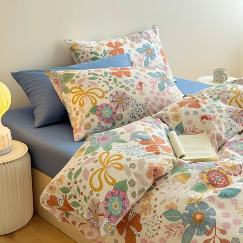 Roomtery Funky Flowers Bedding Set