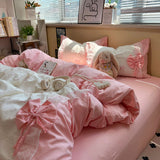 Roomtery Giant Bow Coquette Aesthetic Bedding Set, view 2