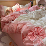 Roomtery Giant Bow Coquette Aesthetic Bedding Set, view 4
