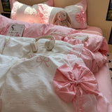 Roomtery Giant Bow Coquette Aesthetic Bedding Set, view 5