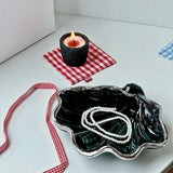 Roomtery Glossy Seashell Ceramic Jewelry Tray, view 4