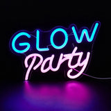 Roomtery Glow Party Blue & Pink LED Neon Sign, view 3