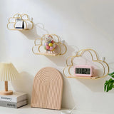 Roomtery Gold Frame Cloud Shaped Wall Shelf, view 2