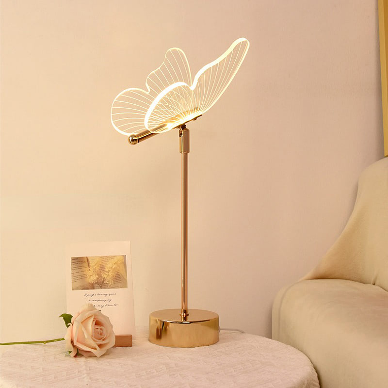 Roomtery Golden Butterfly Table Lamp