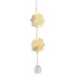 Roomtery Golden Leaves Crystal Suncatcher, view 4