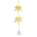 Roomtery Golden Leaves Crystal Suncatcher, view 5