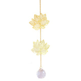 Roomtery Golden Leaves Crystal Suncatcher, view 6