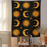 Roomtery Golden Sun & Moon Tapestry, view 3