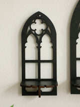 Roomtery Gothic Arch Wooden Wall Shelf Set, view 2
