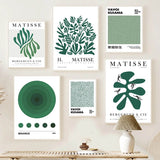 Roomtery Green Art Mix Canvas Posters, view 2