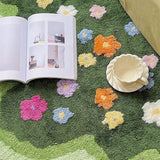 Roomtery Green Blooming Lawn Accent Rug, view 2