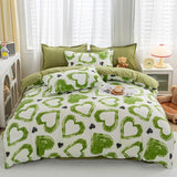 Roomtery Green Hearts Bedding Set, view 4