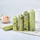 Roomtery Green Serpentine Crystal Tower, view 2