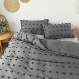 Roomtery Grey Pom Pom Bedding Set, view 2