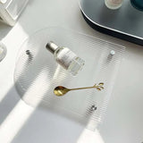 Roomtery Grooved Acrylic Decorative Tray, view 2