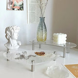 Roomtery Grooved Acrylic Decorative Tray, view 3