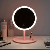 Roomtery Halo Pink Round Makeup Mirror, view 2