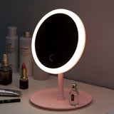 Roomtery Halo Pink Round Makeup Mirror, view 3