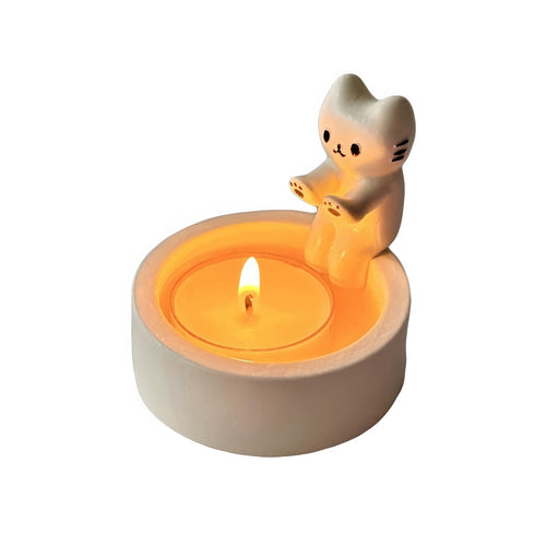 Roomtery Hand-Warming Cat Candle Holder