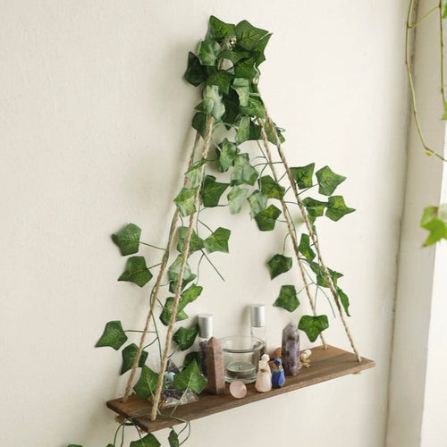 Roomtery Hanging Shelf with Artificial Ivy LED-Strip Light