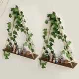 Roomtery Hanging Shelf with Artificial Ivy LED-Strip Light, view 6