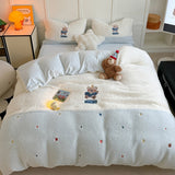 Roomtery Happy Bear Fluffy Sherpa Bedding Set, view 2