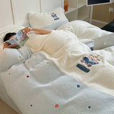 Roomtery Happy Bear Fluffy Sherpa Bedding Set, view 3