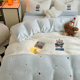 Roomtery Happy Bear Fluffy Sherpa Bedding Set, view 4