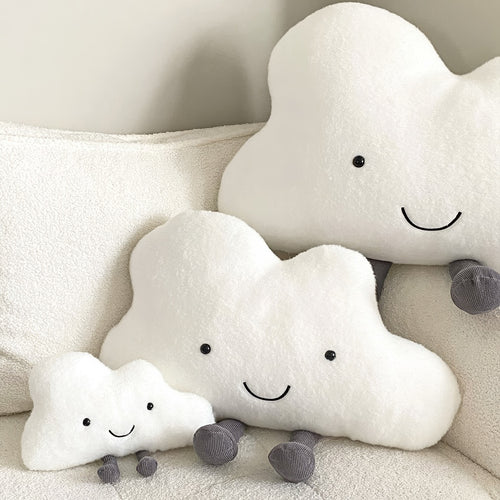 Roomtery Happy Cloud Plush Throw Pillow