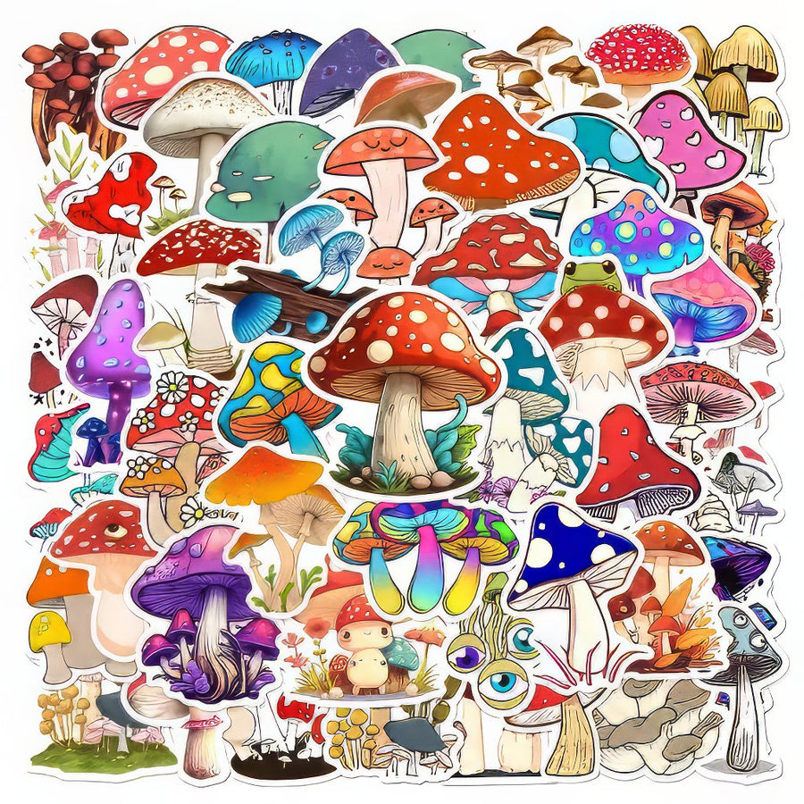 Roomtery Happy Forest Mushrooms Sticker Pack