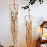 Roomtery Heart Shaped Macrame Wall Hanging, view 2