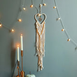 Roomtery Heart Shaped Macrame Wall Hanging, view 3