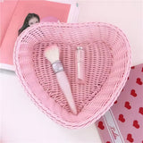 Roomtery Heart-Shaped Pastel Woven Storage Basket, view 2