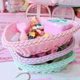 Roomtery Heart-Shaped Pastel Woven Storage Basket, view 3