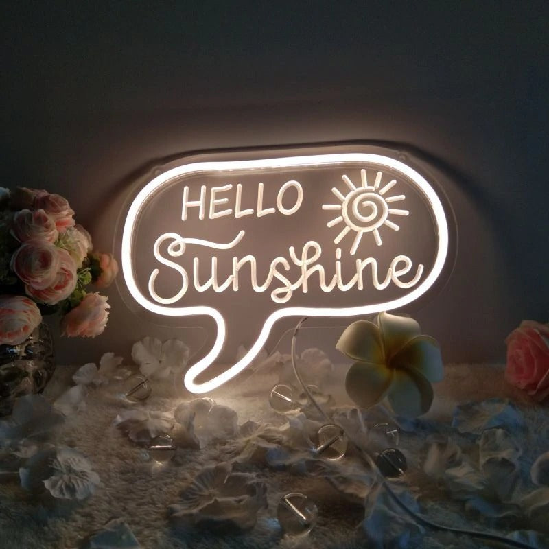 Roomtery Hello Sunshine Neon Sign