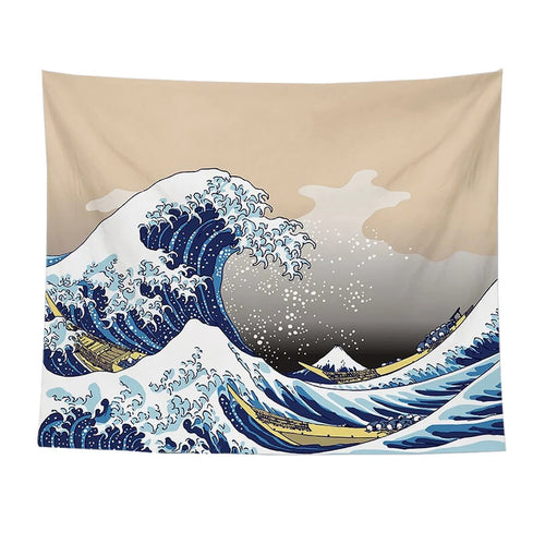 Roomtery Hokusai Kanagawa Wave Tapestry