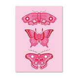 Roomtery Hot Pink Girly Canvas Posters, view 6